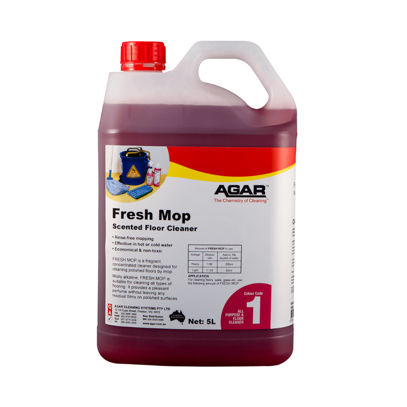 Agar Fresh Mop - Scented Floor Cleaner - 5L / Red - Chemicals