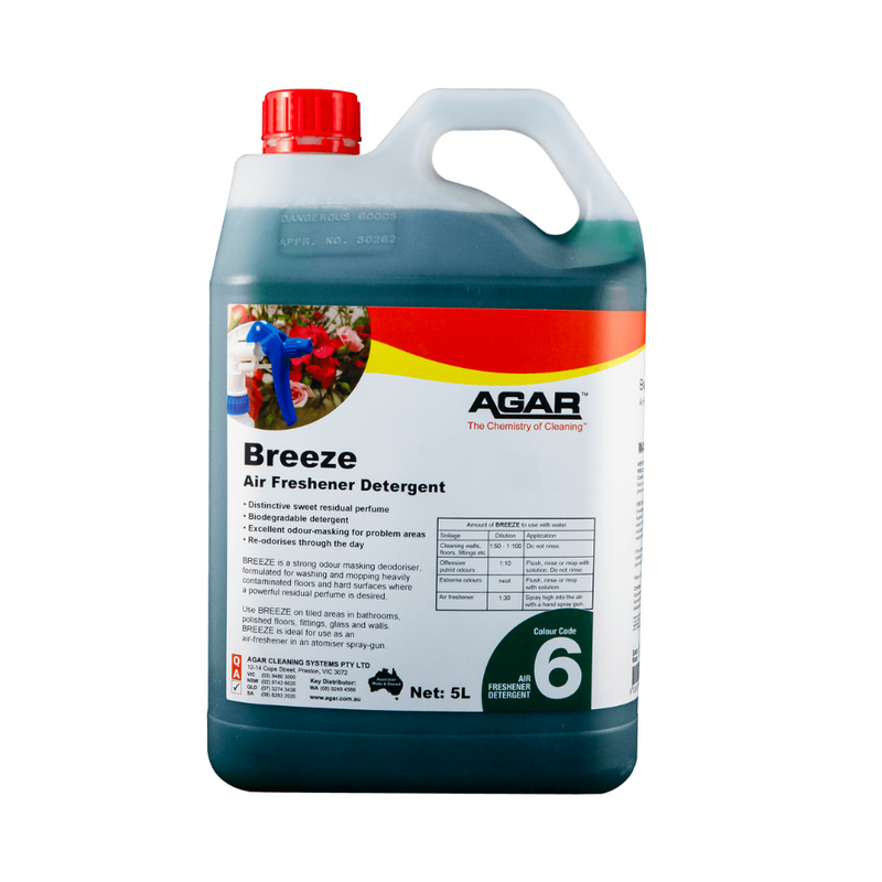 Agar Breeze - Air Freshener Detergent - 5L / Green - Chemicals