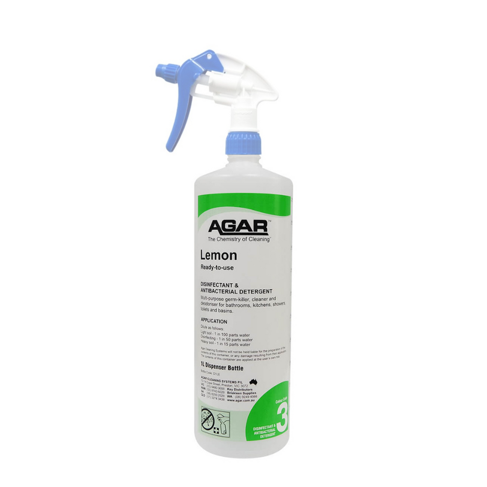 Agar Lemon Spray Bottle - 1L — Freshway Supplies