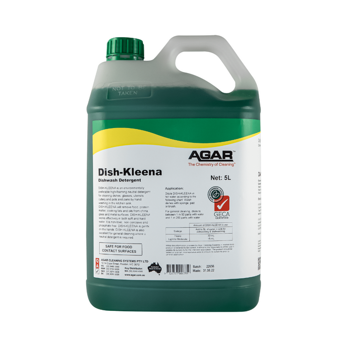 Agar Dish-Kleena - Dishwasher Detergent - 5L - Chemicals