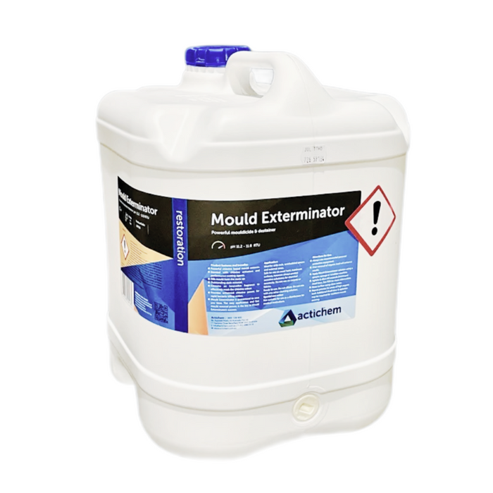 Actichem Mould Exterminator – Powerful Mouldicide & Destainer - 20L / Yellow - Chemicals