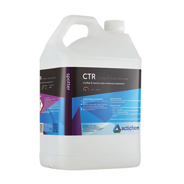 Actichem CTR Coffee & Tanin Remover - Tannin Stain Removal Treatment - 5L / Clear - Chemicals
