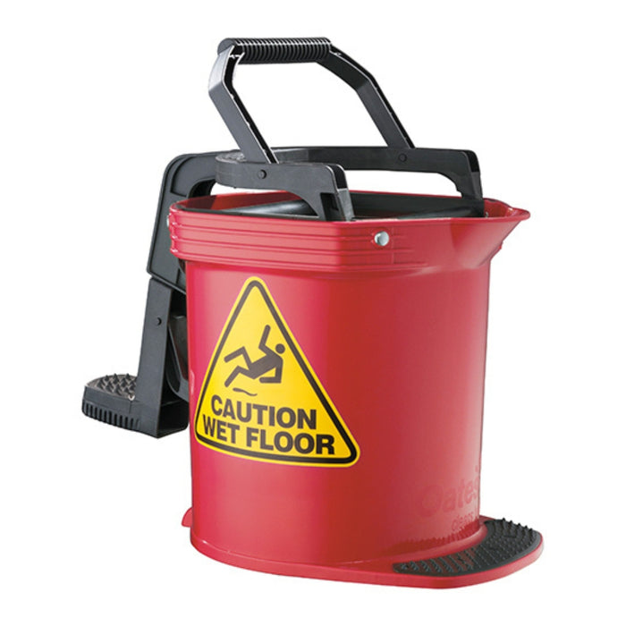 Freshway 16L Commercial Mop Bucket – Heavy-Duty Mop Bucket with Wringer for Professional Cleaning Red Color