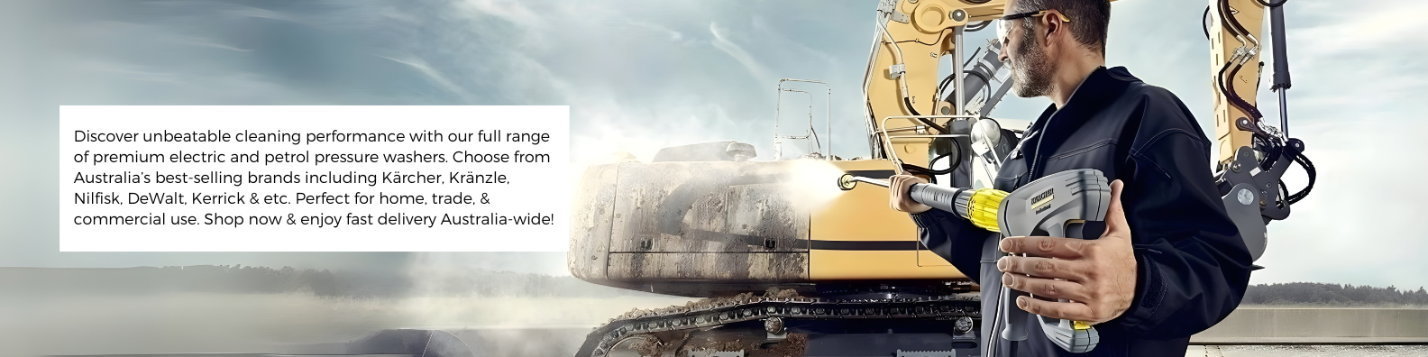 Freshway Supplies Pressure Washers and cleaners banner for Pressure wahsers collection