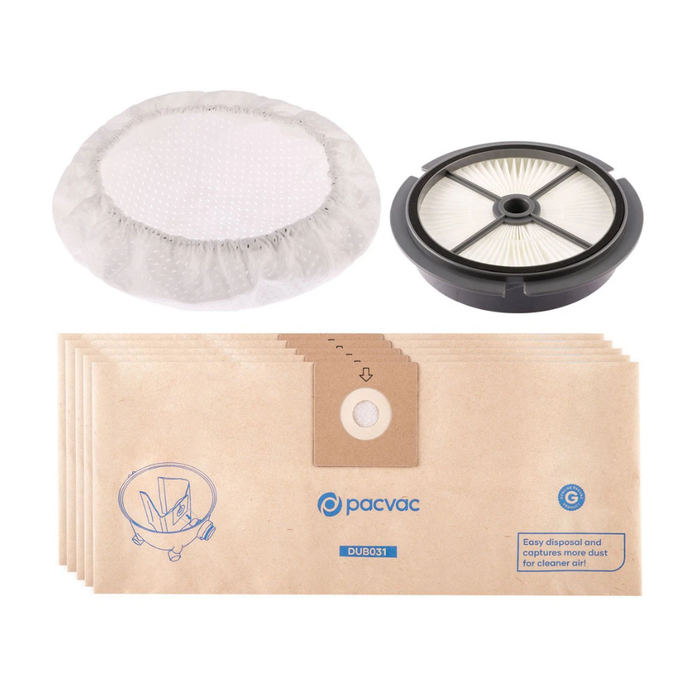 Pacvac Dust Bag & Filter Service Kit for Glide Hush Vacuums - Vacuum Parts