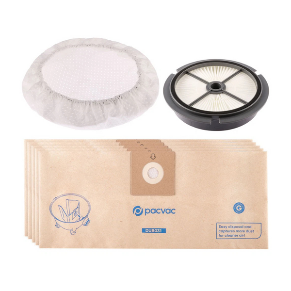 Pacvac Dust Bag & Filter Service Kit for Glide Hush Vacuums - Vacuum Parts