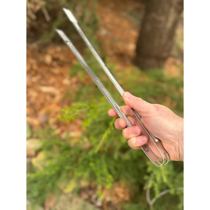 Gutter Tongs 45cm - Stainless Steel Gutter Cleaning Tool for Downpipes & Gutters