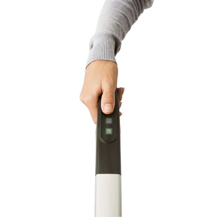 Steam mop cleaning sealed wooden flooring