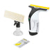 Kärcher window vac with long blade in action