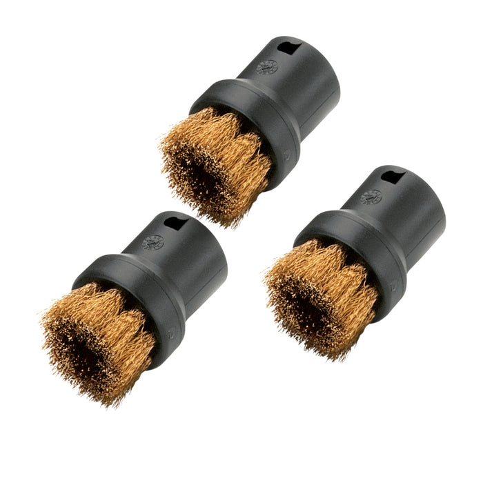 Karcher Steam Cleaner Round Brush Set with Brass Bristles (2.863-061.0)