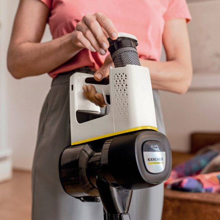 Karcher VC 4 Cordless Premium myHome Battery-Power Vacuum Cleaner Changing filter