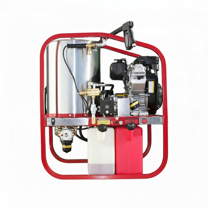 Kerrick Hot2Go 570 Vanguard hot-water skid pressure washer designed for professional-grade cleaning with 4000 PSI pressure and 18 L/min water flow