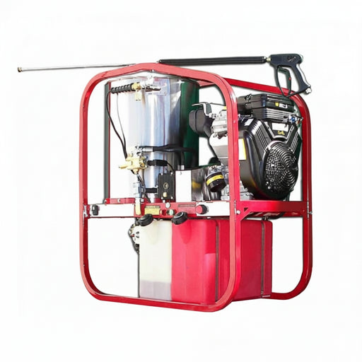 Kerrick Hot2Go 570 Vanguard hot-water skid pressure washer delivering 4000 PSI and 18 L/min for powerful cleaning of heavy-duty machinery and industrial surfaces