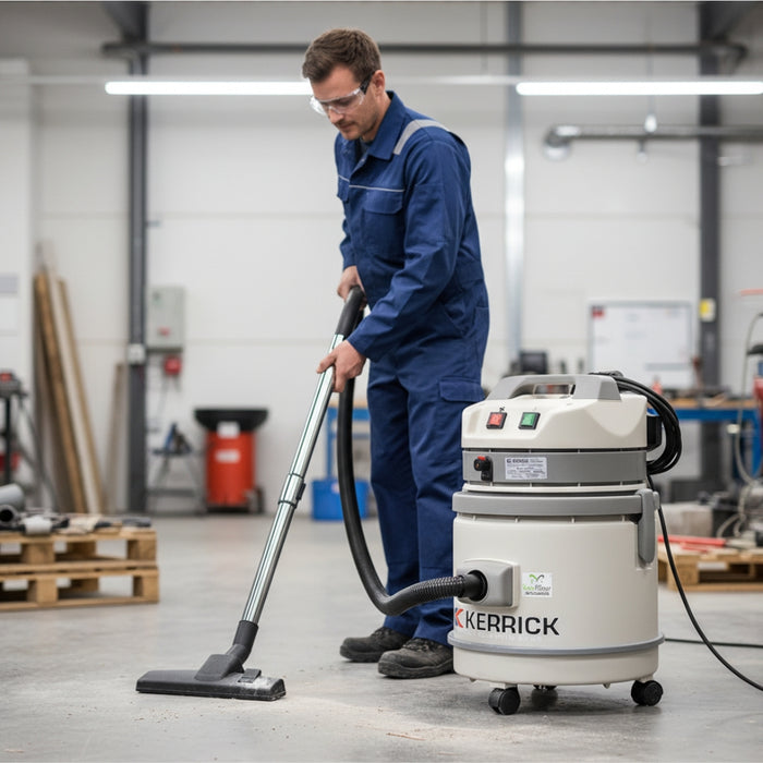 Kerrick LAVA 4-in-1 carpet extractor offering versatile cleaning capabilities for carpets, hard floors, and upholstery with powerful suction performance