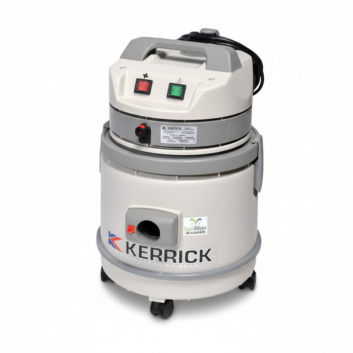 : Kerrick LAVA 4-in-1 multi-purpose carpet extractor designed for deep carpet cleaning, upholstery washing, and hard surface maintenanc