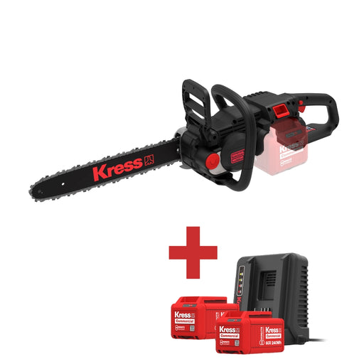 Kress 60V Commercial-Grade 40cm Chainsaw Kit KC300.9