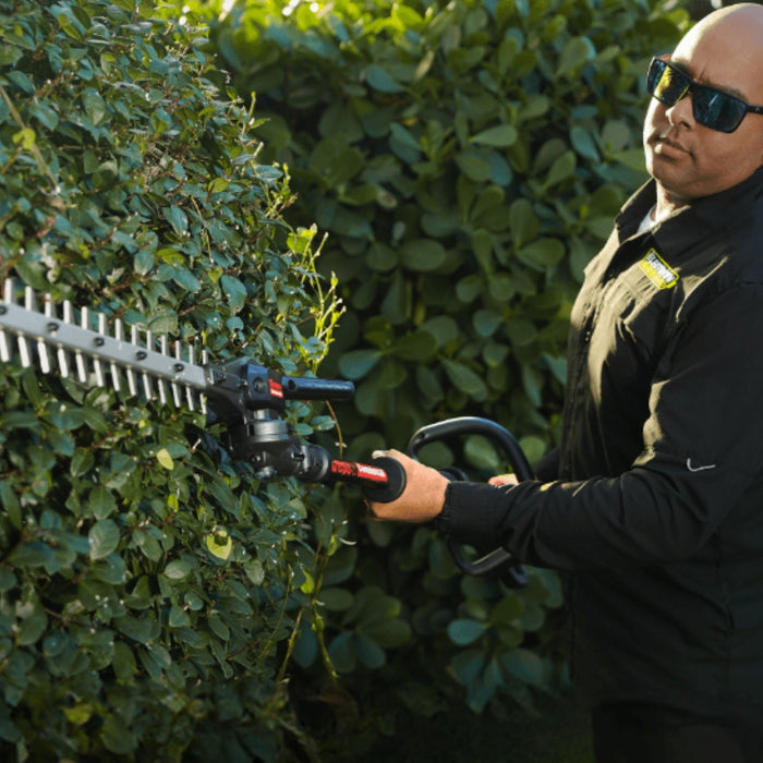 Kress Commercial 60V 55 cm Short Shaft Articulating (145°) Pole Hedge Trimmer KC240.9