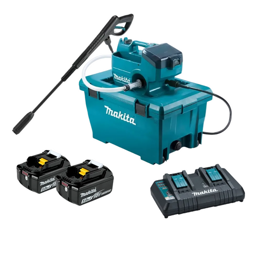 Makita 18Vx2 (36V) Brushless Pressure Washer DHW080PT2 Kit 2x 5.0Ah Batteries + DC18RD Charger PROMOTION