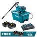 Makita 18Vx2 (36V) Brushless Pressure Washer DHW080PT2 Kit 2x 5.0Ah Batteries + DC18RD Charger PROMOTION