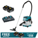 Makita_18Vx2_36V_Brushless_WetDry_Vacuum_DVC155LTX1_Kit_-_2x_5.0Ah_Batteries_DC18RD_Charger_PROMOTION
