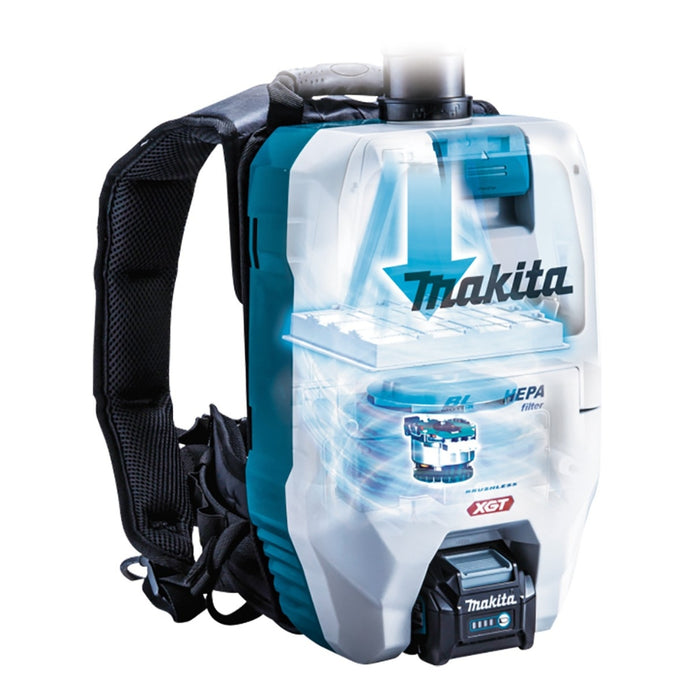 Makita 40V Max Brushless Backpack Vacuum VC008G