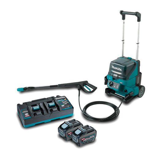 Makita 40V Li-ion Cordless Max Brushless Pressure Washer HW001GZ HW001GT201 - 2x 5.0Ah - Cleaners