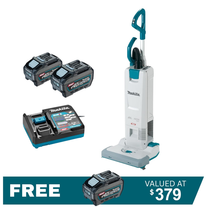 Makita 40V Max Brushless Upright Vacuum XGT Commercial Cordless Solution VC010GZ / VC010GT201 PROMOTION