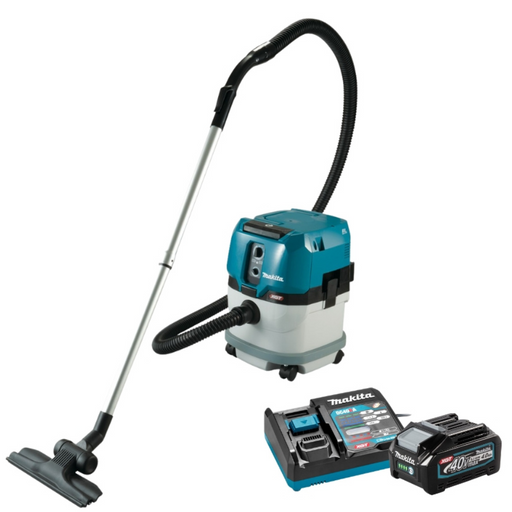 Makita 40V Max Brushless WetDry Vacuum VC003GLU21 Kit 2x BL4040F 4.0Ah Batteries + DC40RA Charger PROMOTION