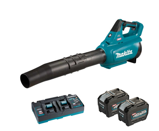 Makita_40V_Max_XGT_Brushless_Blower_UB001GL201_Kit_1x_DC40RB_Dual_Port_Charger_2x_8Ah_Battery_PROMOTION