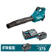 Makita 40V Max XGT Brushless Blower UB001GT101 Kit 1x DC20RA Single Port Charger + 1x 5Ah Battery PROMOTION