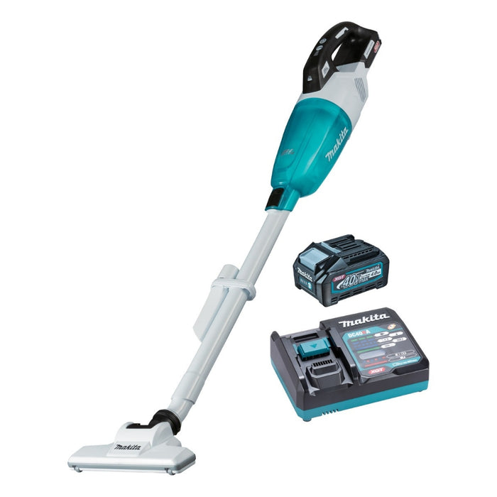 Makita 40V Max XGT Brushless Stick Vacuum CL001G Kit 1x 4.0Ah Battery + DC40RA Charger