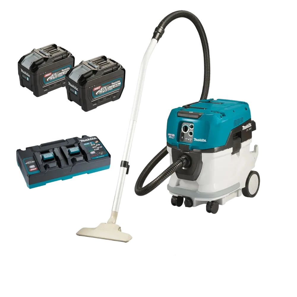 Makita 80V Max (40Vx2) Brushless M-Class Dust Extraction Vacuum VC006GML21 Kit - 2x 8.0Ah Batteries + DC40RB charger PROMOTION