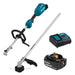 Makita DUX18STX2 18V 5.0Ah Li-ion Cordless Brushless Multi Function Power Head with Line Trimmer Attachment Combo Kit