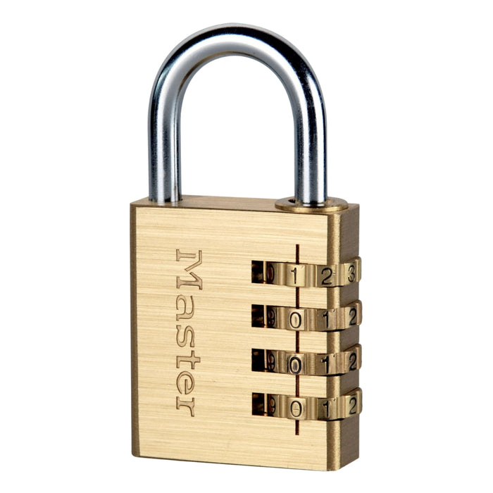 40mm brass padlock with chrome-plated shackle

