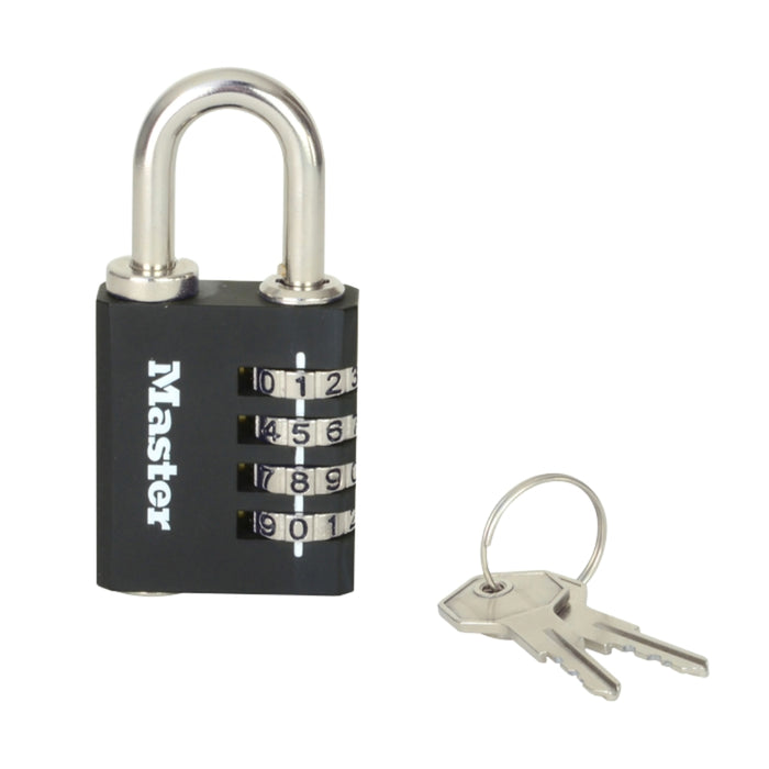 Zinc body padlock with dual access – key and combination

