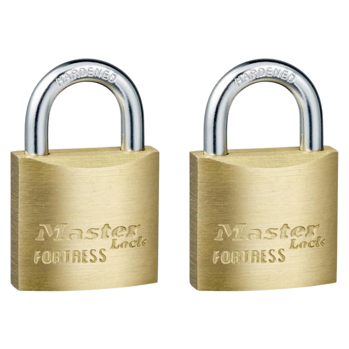 Hardened steel shackle close-up on Master Lock FM1830TAU

