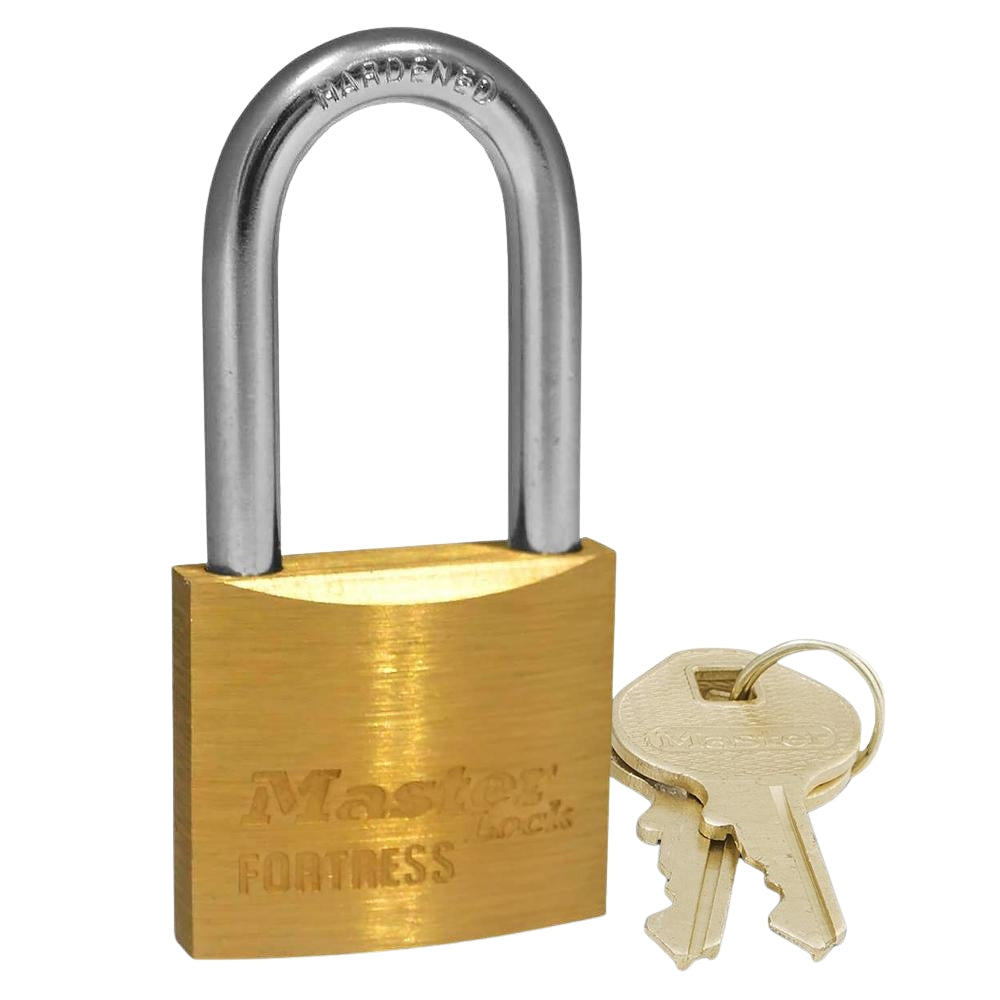 Master Lock Brass Padlock 40mm Fortress Long Shackle FM1840DLFAU ...
