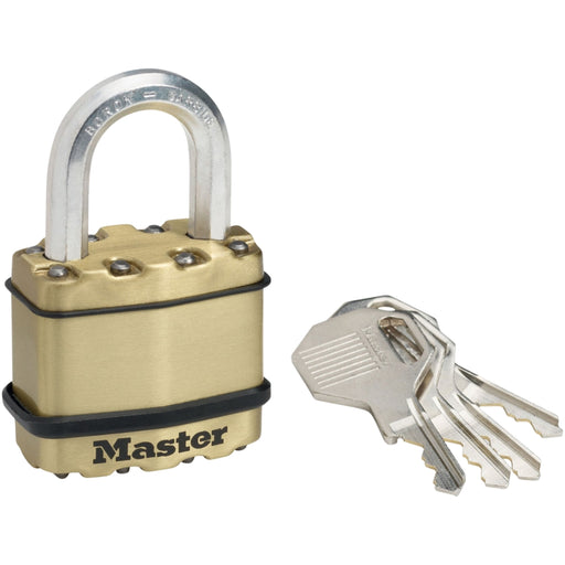 Weather-resistant brass and zinc padlock body

