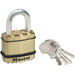Weather-resistant brass and zinc padlock body

