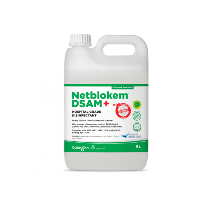 Netbiokem DSAM+ in 2min 5L Comm Grade Disinfectant