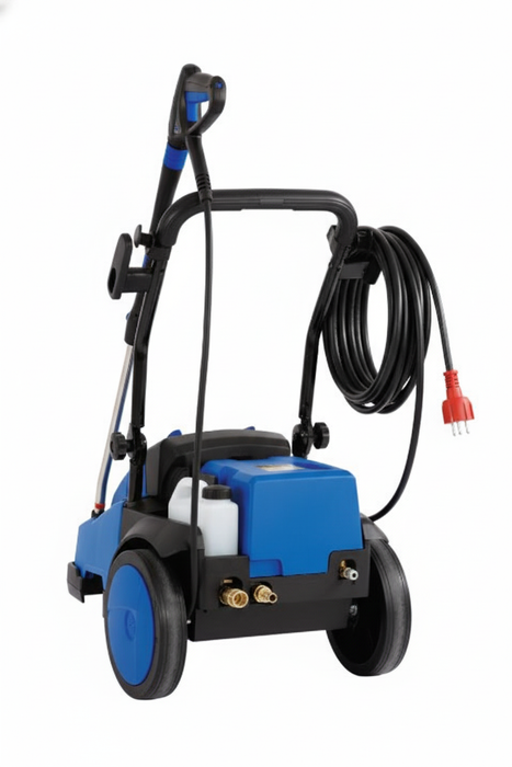 Nilfisk MC 5M cold water medium electric pressure washer offering 1670 PSI pressure and 11.6 L/min water flow for efficient and consistent cleaning performance
