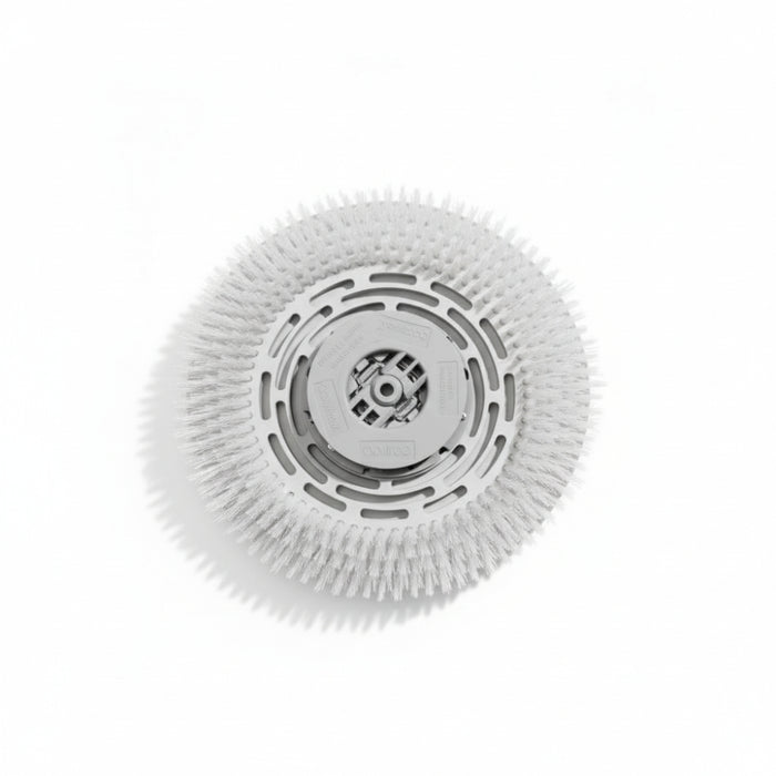 Nilfisk 17-inch bristle pad holder built for effective scrubbing and enhanced cleaning efficiency with floor scrubbers and polishers