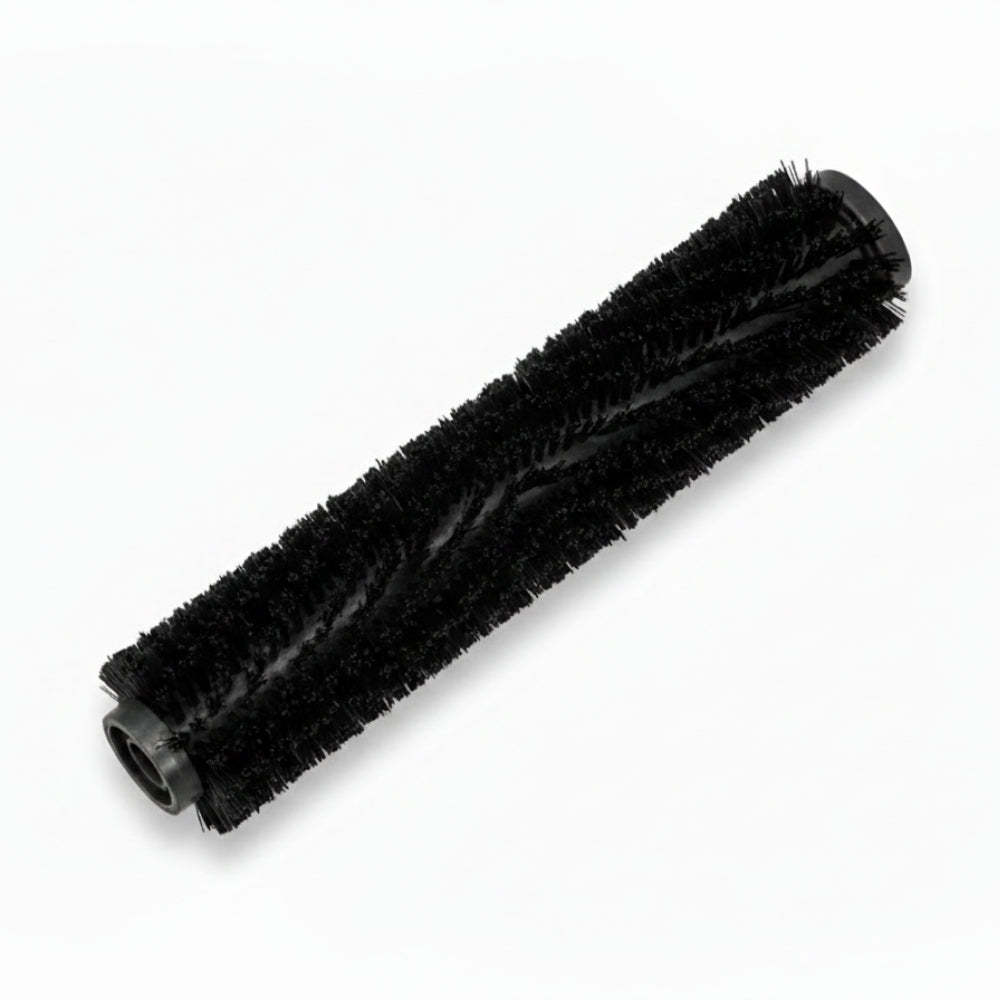 Nilfisk 310 mm hard black cylindrical brush designed for powerful scrubbing and deep cleaning of tough floor surfaces with compatible scrubber/dryer machines