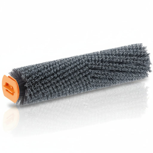 Nilfisk 340 mm hard grey cylindrical brush with 320 grit designed for aggressive scrubbing and deep cleaning on tough floor surfaces