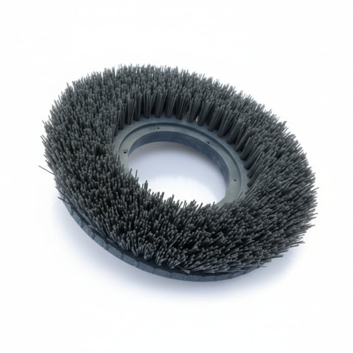 Nilfisk 360 mm Magna Grit disc brush designed for aggressive scrubbing and deep cleaning on hard floor surfaces with compatible scrubber/dryer machines