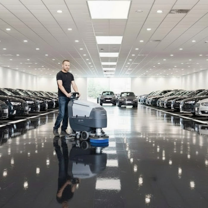 Nilfisk blue Prolene™ 430 mm brush disc engineered for consistent cleaning performance, ensuring streak-free results on a variety of hard floor types