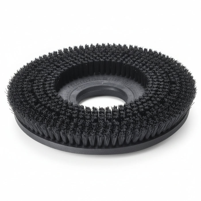 Nilfisk 430 mm Mid-Grit 240 brush disc designed for deep scrubbing and effective dirt removal on hard floor surfaces with compatible floor scrubbers