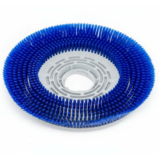 Nilfisk 430 mm blue Prolene™ brush disc designed for efficient scrubbing and polishing, providing smooth cleaning performance on hard floor surfaces