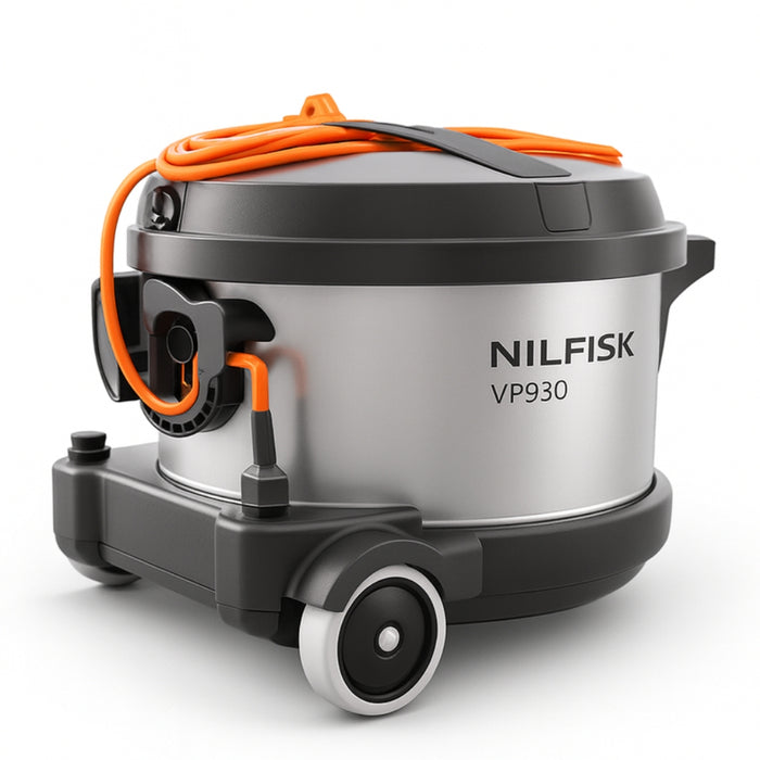 Nilfisk GD930 PRO HEPA S2 reliable commercial dry vacuum cleaner offering strong suction and enhanced HEPA filtration for cleaner environments