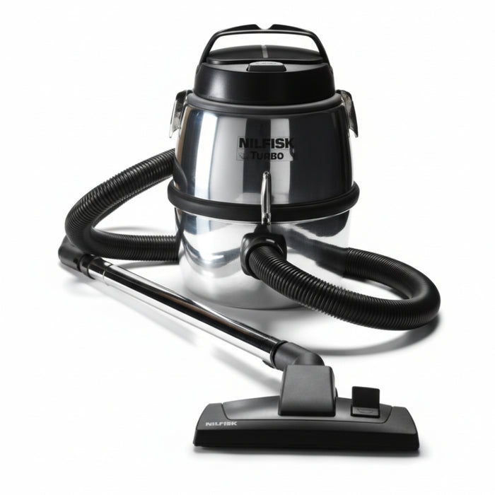 Nilfisk GM80B industrial dry vacuum cleaner offering high-capacity dust collection and durable construction for professional use